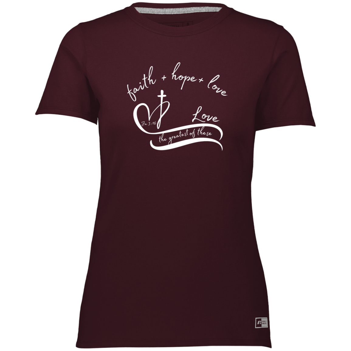 The Greatest of These is Love Ladies’ Essential Dri-Power Tee