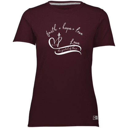 The Greatest of These is Love Ladies’ Essential Dri-Power Tee