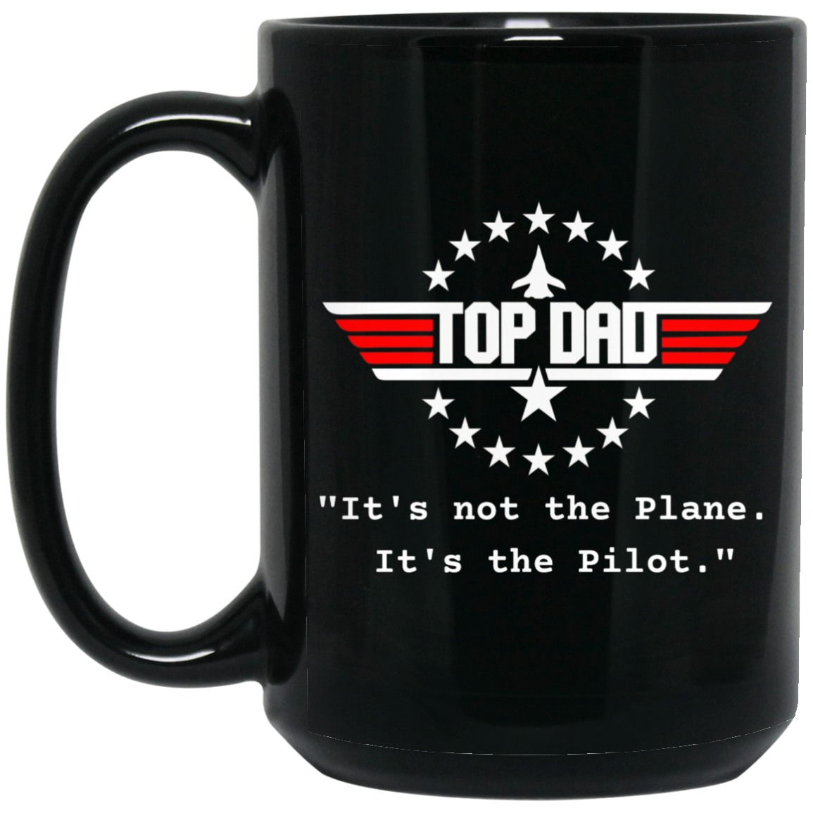 Top Dad BM15OZ 15 oz. Black Mug