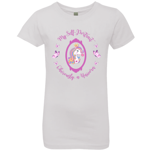 Obviously A Unicorn Girls' Princess T-Shirt