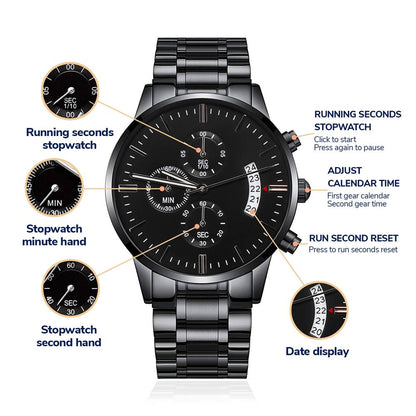 To the Greatest Dad Engraved Chronograph Watch