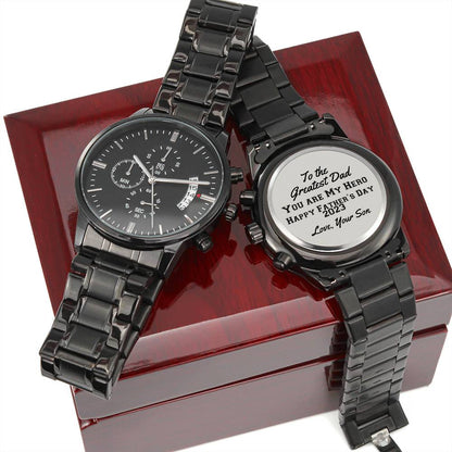 To the Greatest Dad Engraved Chronograph Watch