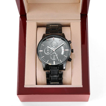 To Dad from Daughter Engraved Chronograph Watch