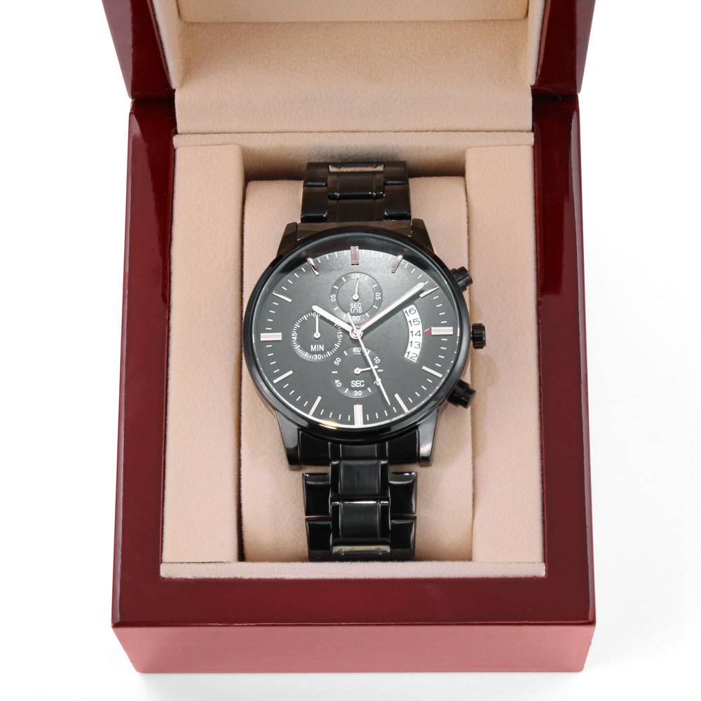 To the Greatest Dad Engraved Chronograph Watch