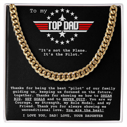 Top Dad Cuban Link Chain from Daughter