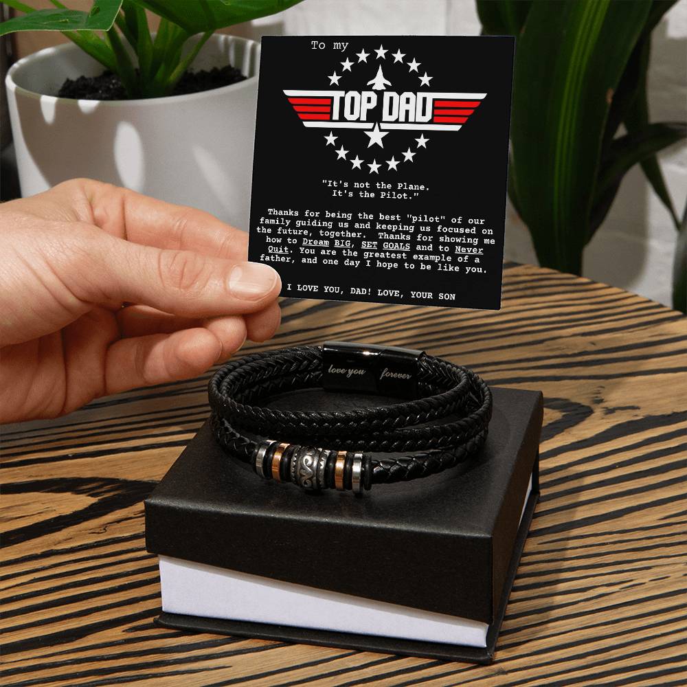 Top Dad Love You Forever Bracelet from Son